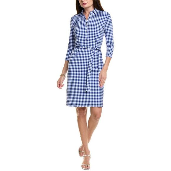 J.McLaughlin Dresses & Skirts - J.Mclaughlin Womens  Calla Catalina Gingham Dress, Blue L